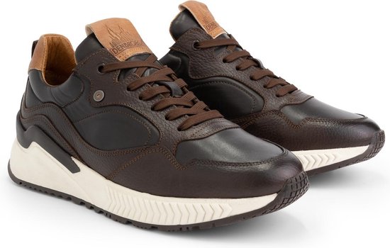 DenBroeck Cortland St. Leren herensneaker - Gevoerd - Bruin Leer - Maat 40