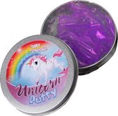 kneeddeeg Unicorn Glitter junior 8,5 cm donkerpaars