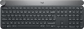 Logitech Craft Advanced keyboard with creative input dial clavier RF sans fil + Bluetooth AZERTY Belge Noir, Gris