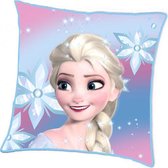 kussen Frozen 2 meisjes 45 x 45 cm polyester roze/wit