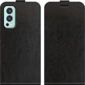 Cazy OnePlus Nord 2 5G hoesje - Kunstleren Flip Cover met Pashouder - zwart