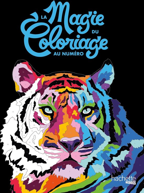 La Magie du Coloriage au numéro - hachette heroes - Kleuren op nummer kleurboek