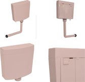 vidaXL Toiletstortbak met watertoevoer onderin 3/6 L zalmkleurig - Toilet Stortbak - Toilet Stortbakken - Toiletstortbak - Toiletstortbakken