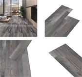 vidaXL Vloerplanken zelfklevend 5-02 m² 2 mm PVC industrieel houtkleur - Vloerplank - Vloerplanken - Vloertegel - Vloertegels