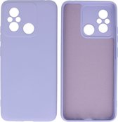 Fashion Backcover Telefoonhoesje - Color Hoesje - Geschikt voor de Xiaomi Redmi 12C - Paars
