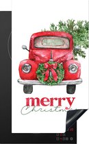 KitchenYeah® Inductie beschermer 30x52 cm - Kerst - Auto - Spreuken - Quotes - Merry Christmas - Kookplaataccessoires - Afdekplaat voor kookplaat - Inductiebeschermer - Inductiemat - Inductieplaat mat