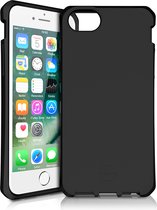 ITSkins Hoesje geschikt voor Apple iPhone 6 Telefoonhoesje Flexibel TPU | ITSkins SpectrumSolid Backcover Shockproof | Schokbestendig iPhone 6 Telefoonhoesje | Anti Shock Proof - Plain Black | Zwart