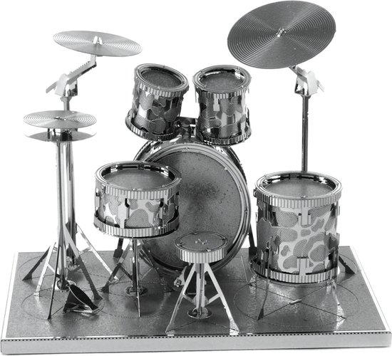 Kit de batterie miniature pour instrument de musique noir, cadeau exclusif de présentation de jour - France