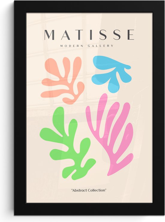 Fotolijst inclusief poster - Posterlijst 20x30 cm - Posters - Kunst - Matisse - Abstract - Foto in lijst decoratie - Wanddecoratie woonkamer - Muurdecoratie slaapkamer