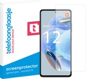 Telefoonglaasje Screenprotectors - Geschikt voor Xiaomi Redmi Note 12 Pro 5G - Case Friendly - Gehard Glas Screenprotector - Geschikt voor Xiaomi Redmi Note 12 Pro 5G - Beschermglas