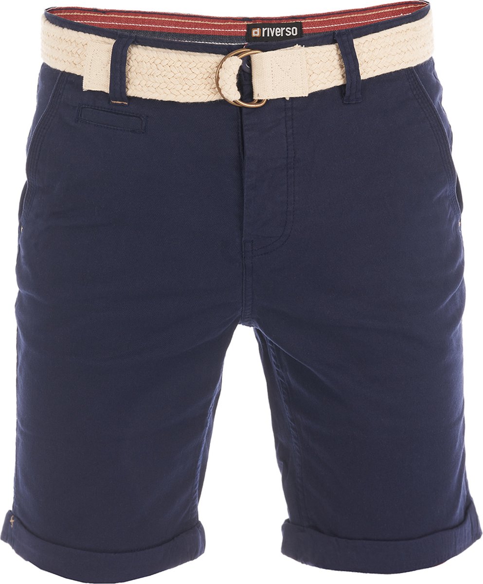 riverso Heren Short RIVHenry regular/straight Blauw W 33 Volwassenen Zomershorts
