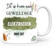 Mok bedrukken met beroep Elektricien