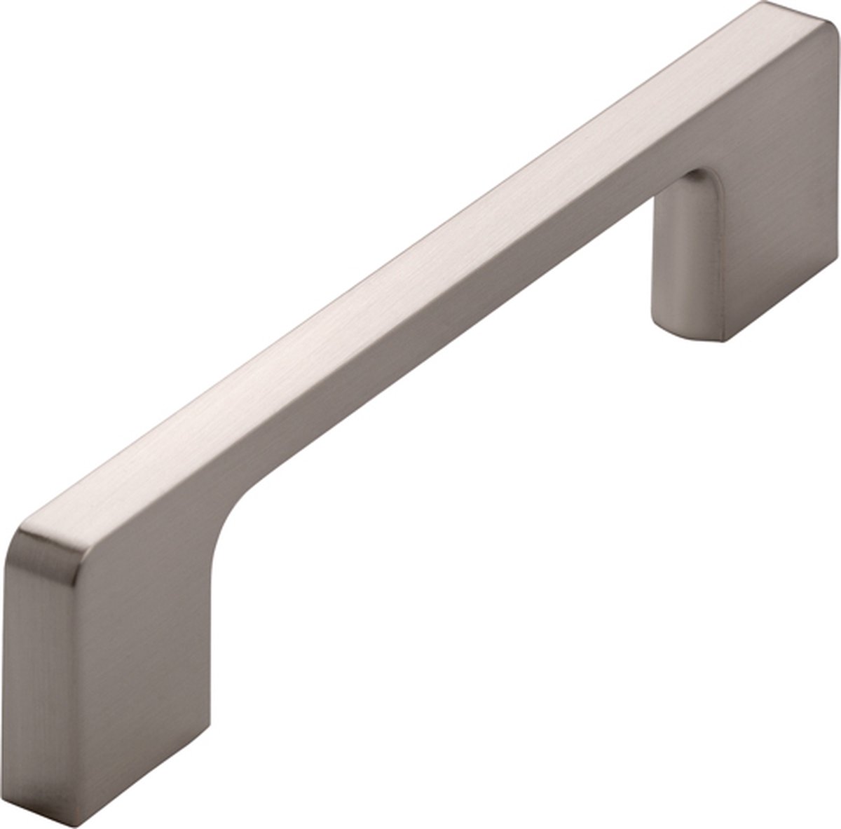 Siro meubelgreep Silver brushed - 128 mm - Massief - 2027-140ZN21