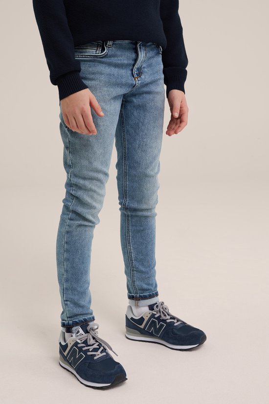 WE Fashion Jongens slim fit jeans met stretch