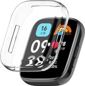 Strap-it Zacht TPU beschermhoesje - Beschermende case geschikt voor Xiaomi Redmi Watch 3 Active / Lite - transparant