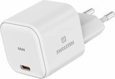 Swissten USB-C Snellader - 65W - GaN technologie - Wit