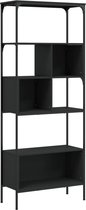 vidaXL-Boekenkast-5-laags-76x33x188,5-cm-bewerkt-hout-zwart