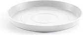 Ecopots Saucer Round - Pure White - Ø50,5 x H3,5 cm - Ronde witte onderschotel