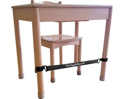 Worktrainer - Wiggleband - Afm. 5 x 30 cm - Elastische band - Bureau elastiek Schooltafel - Fidget