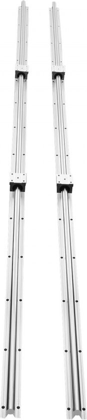 VEVOR Lineaire geleiding, HGR 20-1700 mm, lineaire rail met 4 stuks glijblok, kogelomloopspindel, geleiderail voor 3D-printer, CNC-machine
