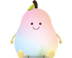 Product: Sleepy Friends Kinder Nachtlampje Peertje - Nachtlampje Baby - 8 Kleuren - Nachtlampje Kinderen - USB Oplaadbaar - Dimbaar Kinderlampje - Babykamer Nachtlampjes - Bedlampje, van het merk 