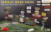 1:35 MiniArt 35602 German Road signs WWII Eastern front set 1 Plastic Modelbouwpakket