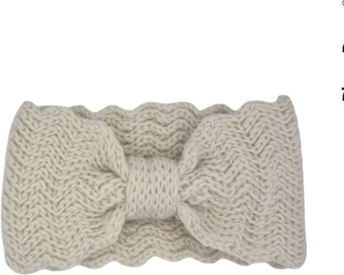 Hoofdband winter - dames - vrouwen - beige