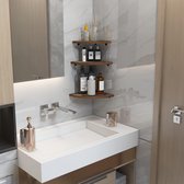 Doucheplank -badkamerrek voor aan de muur, - keuken wandrek - Wandplank / Verbluffende decoratie Set of 6