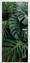 Deursticker Planten - Jungle - Bladeren - Tropisch - 75x205 cm - Deurposter