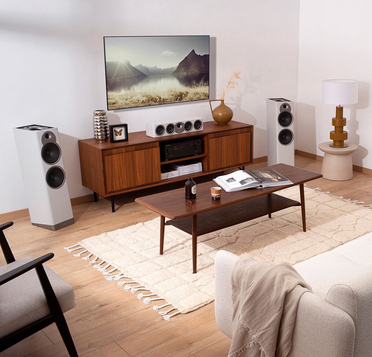 Jamo S7-27FA Bodenlautsprecher Paar - Dolby Atmos Sound System | 17cm Tieftöner | Blau Fjord