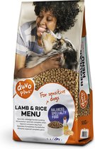 Duvoplus - Honden Droogvoer - Hond - Hond Lam & Rijst Menu 14kg - 1st