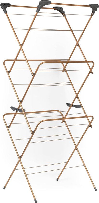 Honey-Can-Do 2-Tier Driepoot Droogrek voor kleding, wit, staal, 33 lbs
