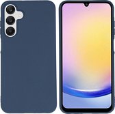 iMoshion Hoesje Geschikt voor Samsung Galaxy A25 Hoesje Siliconen - iMoshion Color Backcover - Donkerblauw