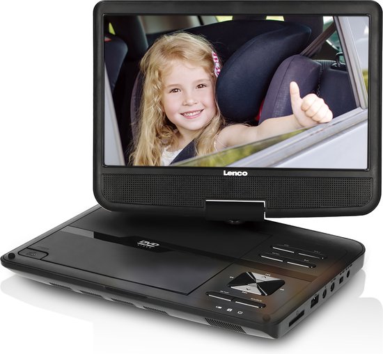 Lenco DVP-1046BK Draagbare DVD Speler - Twee 10" schermen - 2x Hoofdtelefoons en 2x Montagebeugels - Zwart van Lenco — afbeelding 4
