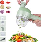 4 in 1 Elektrisch Hakmolen - Elektrische Groentesnijder - Elektrische Schoonmaakborstel - IJscrusher - Vaatwasbestendig - USB oplaadbaar - Mini Portable Chopper - Blender - Keukenmachine - Draadloos - Babyvoeding blender