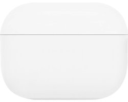 Telefoonglaasje Headset Hoesje Geschikt voor Apple AirPods Pro - Siliconen - Wit - Beschermhoes - Case