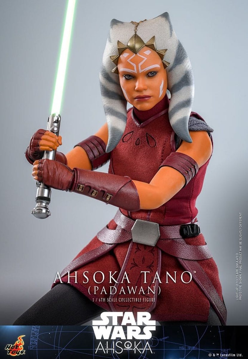 Hot Toys Star Wars: Ahsoka Action Figure 1/6 Ahsoka Tano (Padawan) 27 cm Action Figuur: 30 cm