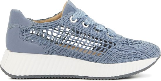 Softwaves Sneakers Dames - Lage sneakers / Damesschoenen - - 8.95.04 - Blauw - Maat 37