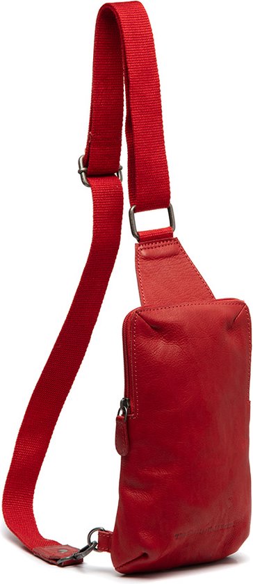 Chesterfield Cambridge Washed Waxed Pull Up Crossbodybag - Rood
