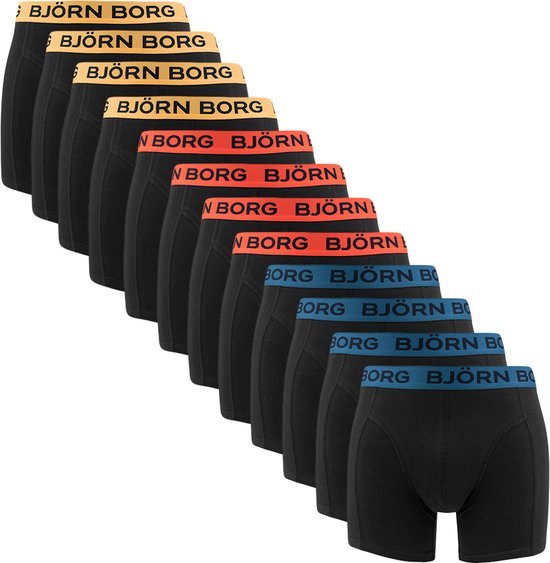 Björn Borg Cotton Stretch boxers - heren boxers normale (12-pack) - multicolor - Maat: