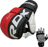 RDX Sports T6 Plus - MMA Handschoenen - Training - Sparring - Rood - Maat L