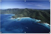Tuinposter - Tuindoek - Tuinposters buiten - Caribisch eilandkust fotoprint - 120x80 cm - Tuin