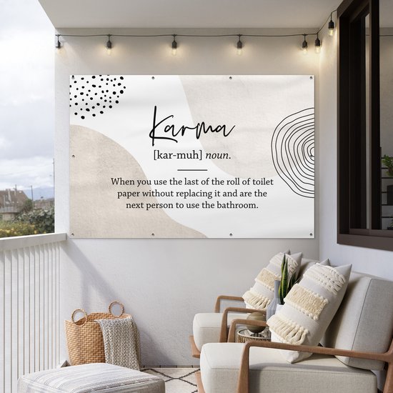 Décoration murale Karma - Papier toilette - Sorts - 180x120 cm - Poster jardin