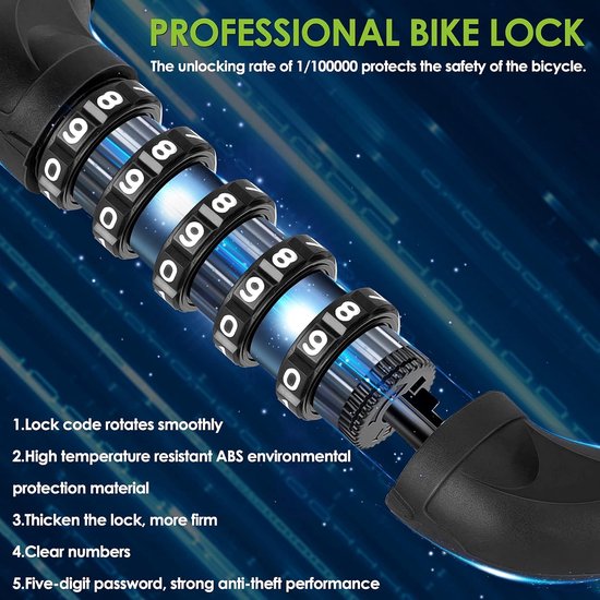 AXA Linq Kettingslot 100cm x 9,5mm - Fietsonderdelen Outlet