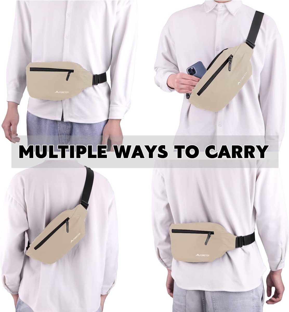 Huntvp Heuptas met flessenhouder, heuptas voor heren, sport, militair, voor trekking, fietsen, wandelen, kamperen, reizen Huntvp Heuptas met flessenhouder, heuptas voor heren, sport, militair, voor trekking, fietsen, wandelen, kamperen, reizen