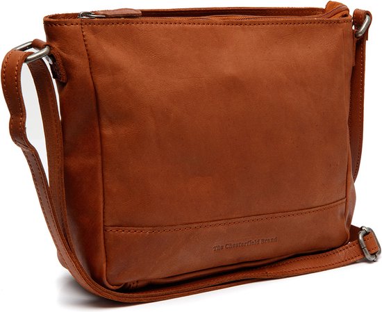 The Chesterfield Brand Cuir Sac à épaule bandoulière Sac à épaule Weimar Shoulderbag Cognac Marron clair