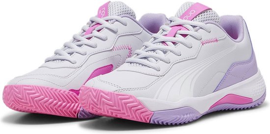 Puma Nova Smash Padelschoenen Wit,Paars EU 38 1/2 Vrouw