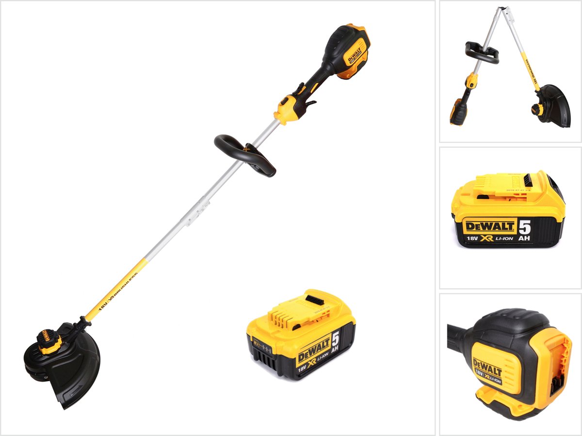 Dewalt DCM 561 PBS Accu grastrimmer 18V Brushless + 1x accu 5,0Ah - zonder lader