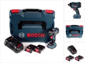 Bosch GDR 18V-160 accu-slagmoersleutel 18V 160Nm + 2x oplaadbare accu 2.0Ah + lader + L-Boxx