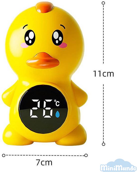 DuckSplash - badeendje - Baby Bad & Kamer Thermometer - Digitaal Geel Badeendspeelgoed